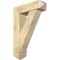 Ekena Millwork Traditional Arts and Crafts Rough Sawn Bracket w/ Offset Brace, Douglas Fir, 8"W x 28"D x 40"H BKT0806X28X40TRA03RDF - alternate 1